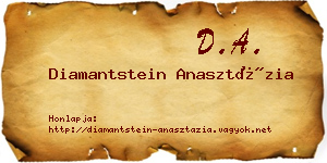 Diamantstein Anasztázia névjegykártya